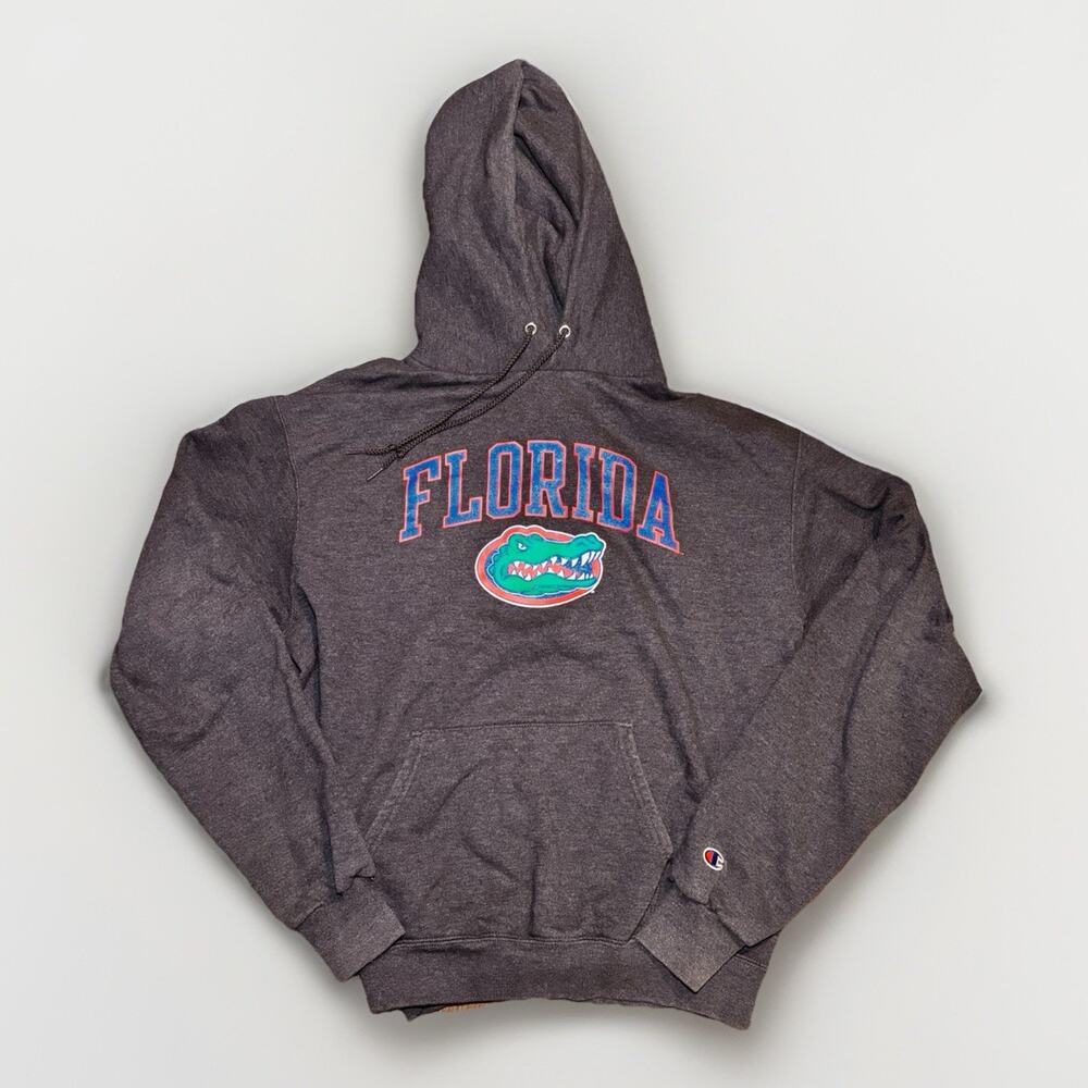 Florida Gators Champion Hoodie Men’s M Gray Pullover College Sweatshirt